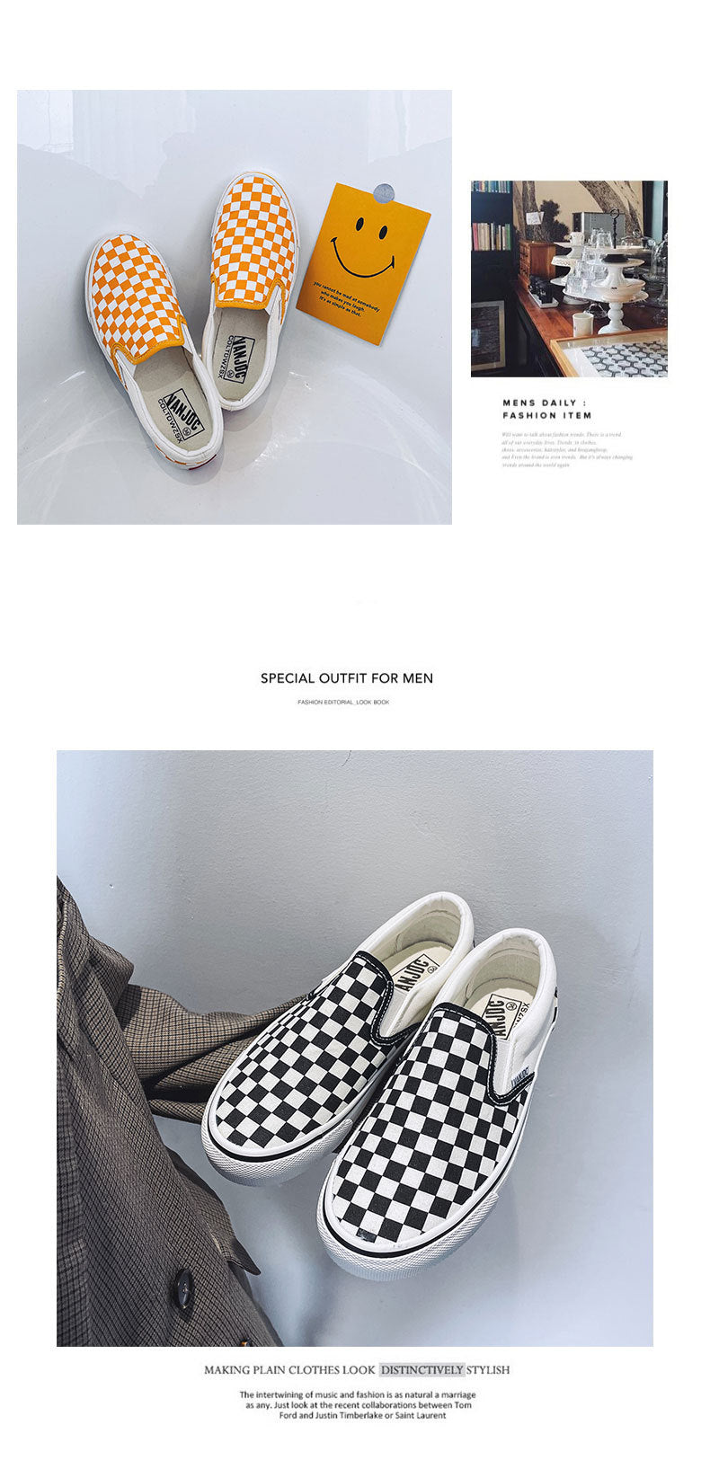 Vans Unisex Classic Slip-On Checkerboard Low Top Shoe