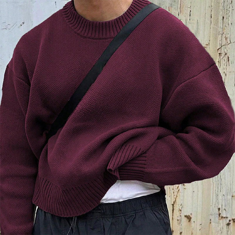 Solid Color Simple Sweater