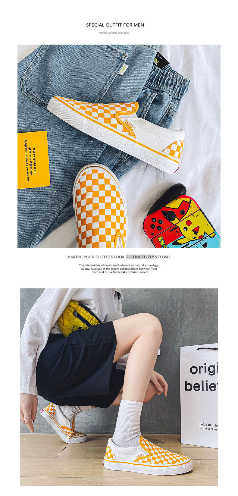 Vans Unisex Classic Slip-On Checkerboard Low Top Shoe
