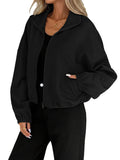 Women's Loose High-Neck Baseball Jacket