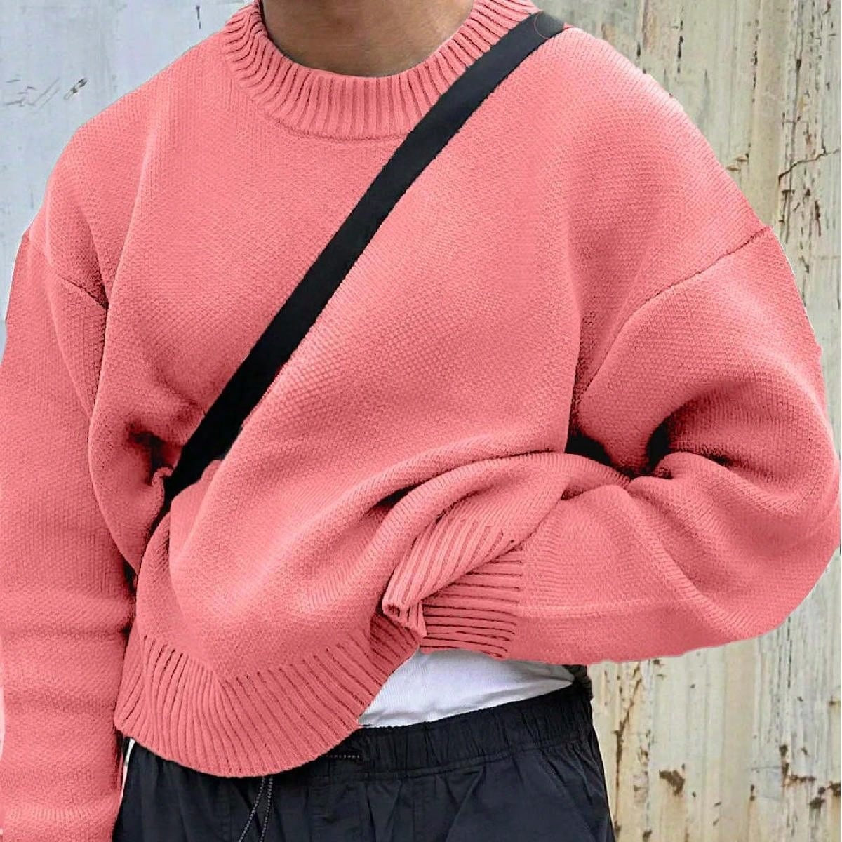 Solid Color Simple Sweater