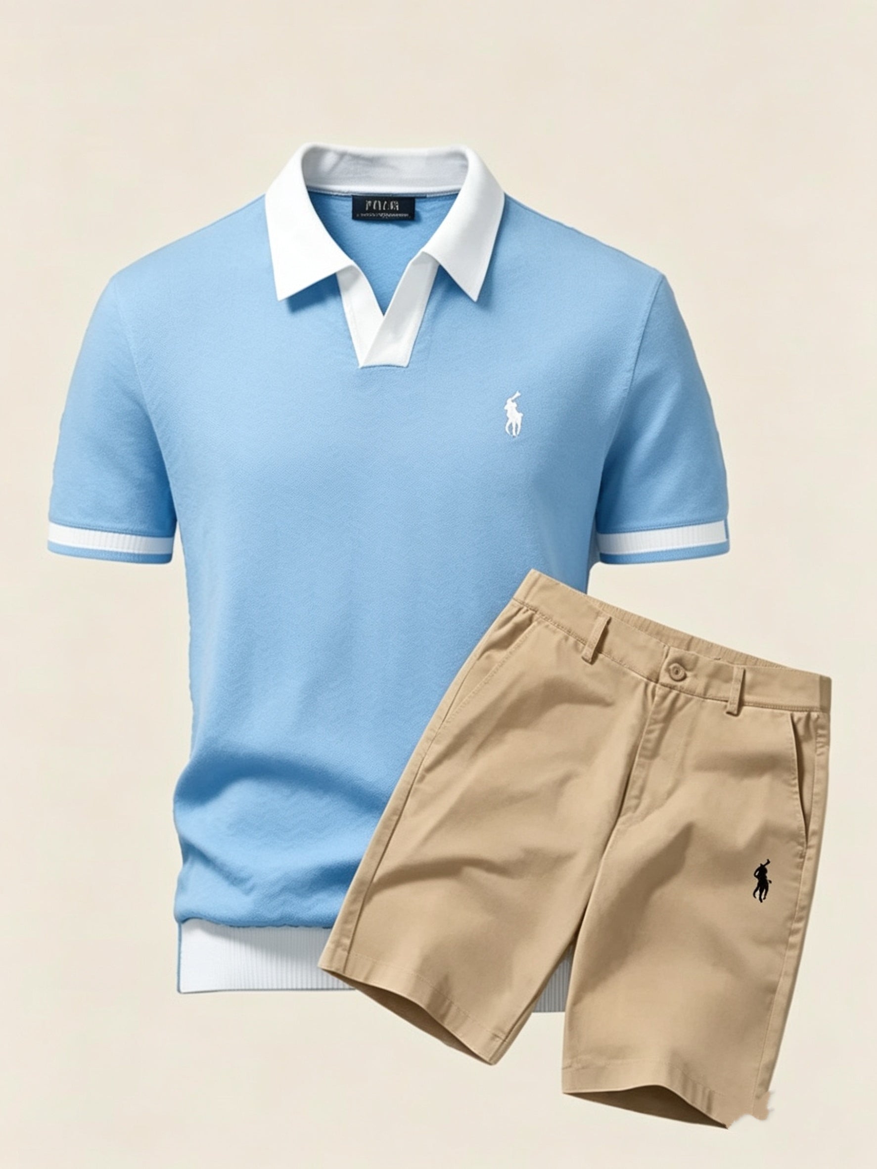 Everyday Luxe Polo and Shorts Set