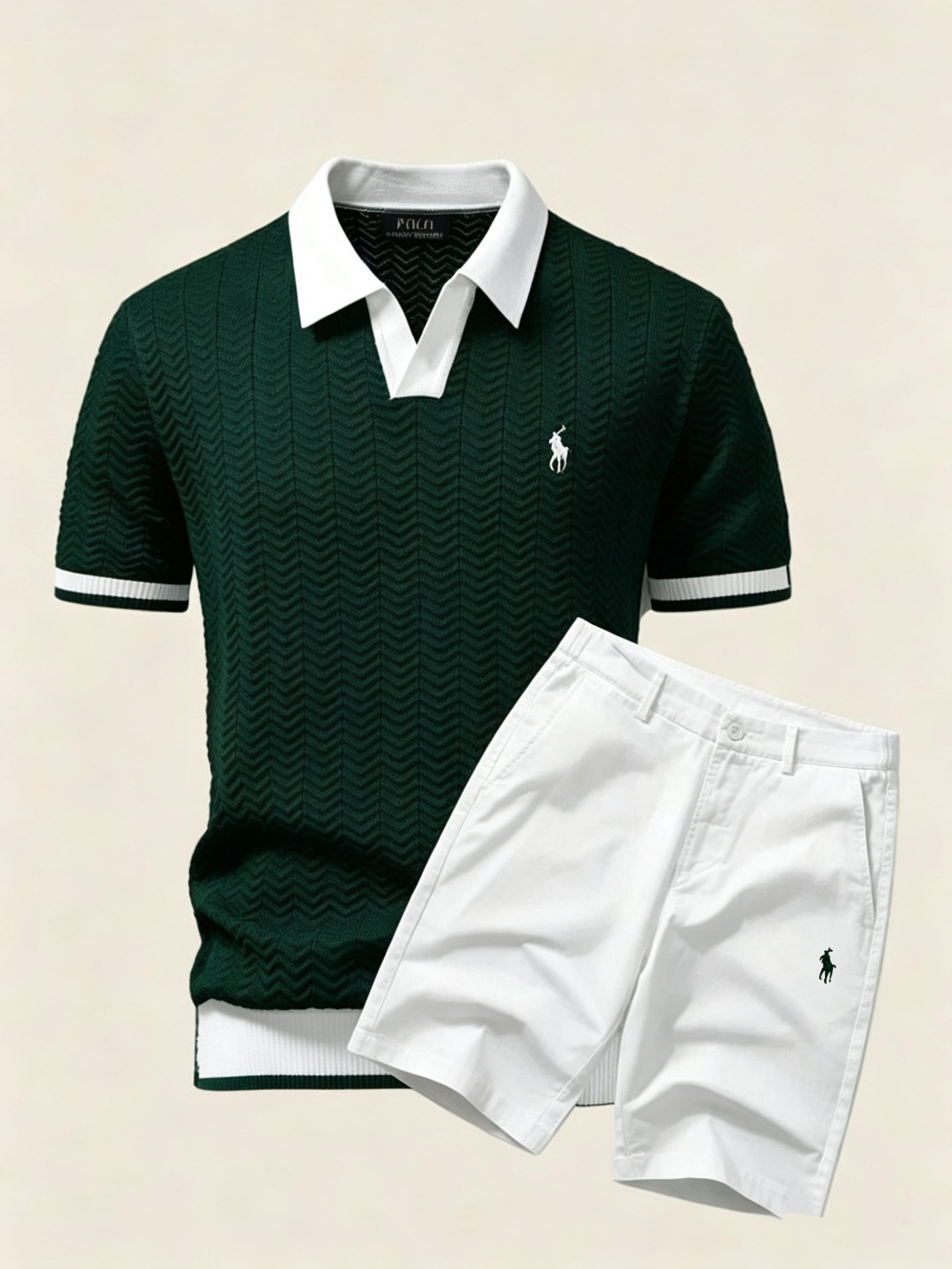 Everyday Luxe Polo and Shorts Set