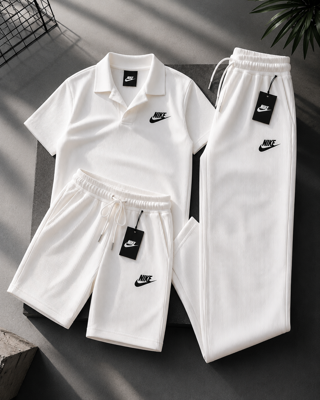 Everyday Ribbed Comfort Polo Set